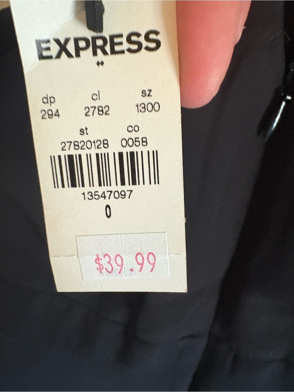 Express Black Halter Mini Dress NWT - Picture 6 of 6